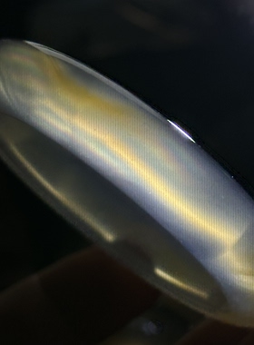 天然白冰俏色冰透七彩极光彩虹光虹膜玛瑙手镯炫彩透彩玉髓镯57口