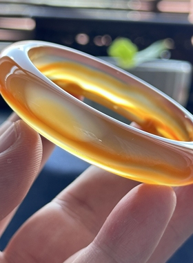 云臻阁马料红玛瑙鱼鳞纹冰透高冰手镯玉髓圈口57