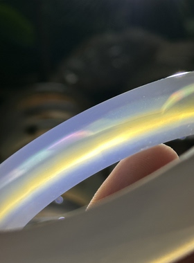 天然马料海洋玉髓高冰白冰透七彩极光彩虹光虹膜玛瑙手镯炫彩60口