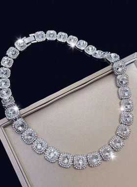 逆爱同款欧美轻奢冰糖钻手链ins嘻哈手链男女百搭高级感满钻手链