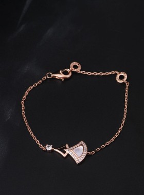 《高版本不掉色18k金厚度0.05+电泳+抛数4》白贝母红玉髓裙子手链