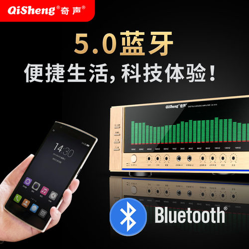 Qisheng/奇声 M19功放机大屏频谱显示功放音频功率放大器 - 图1