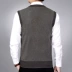 Áo len nam cổ chữ V cổ bố mặc áo len trung niên vest vest áo len nam ông - Áo len áo t shirt Áo len