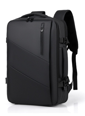 男士商务可扩展大容量旅行双肩包