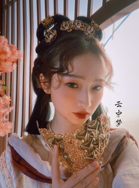 古风面具原创设计风发饰原创设计