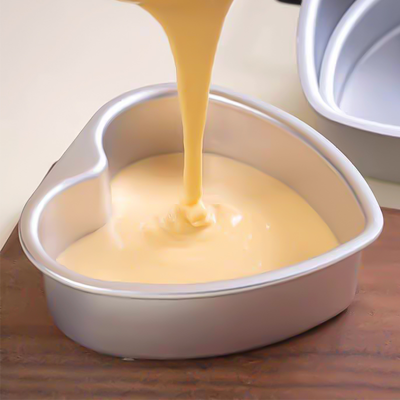 心形阳极活底蛋糕模具烘培家用戚风蛋糕慕斯磨具烤箱空气炸锅专用 - 图3