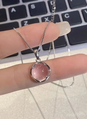 白玉髓项链女不掉色小众设计