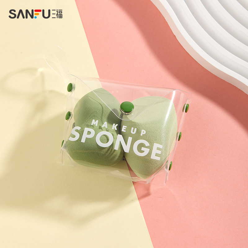 三福秀色物语 多功能美妆粉扑2P 便携化妆工具海绵蛋437468,淘宝优惠券,粉丝福利购,淘宝优惠卷