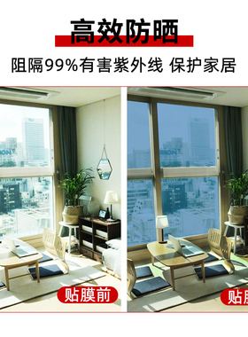 隔热膜单向透视隐私窗户玻璃贴纸