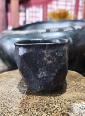 冰碛岩原石手工雕刻随形主人杯