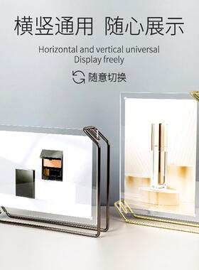 照片框展示架金属相框展示框立式