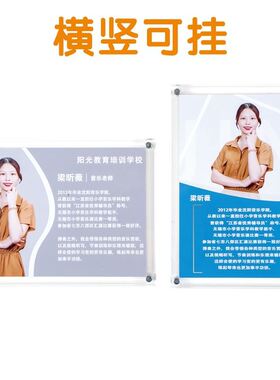 教师简介相框形象墙展示工厂直销