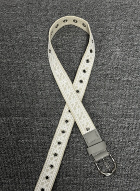 Kzzy中古vintage白蕾丝宫廷法式小众高智感小众配饰腰带皮带
