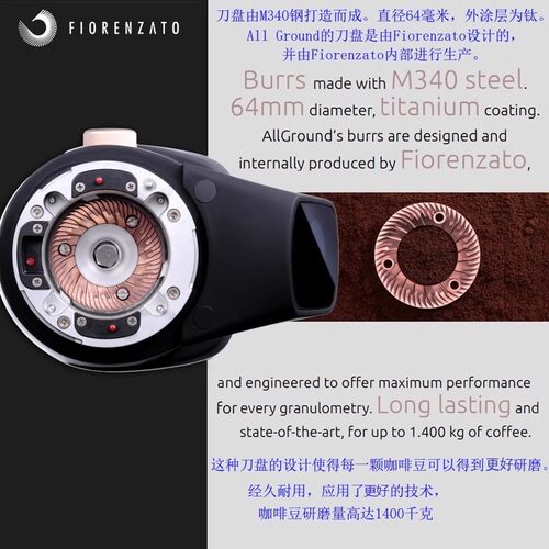 Fiorenzato佛伦萨多F4E意大利进口电动定量磨豆机意式咖啡研磨机 - 图0