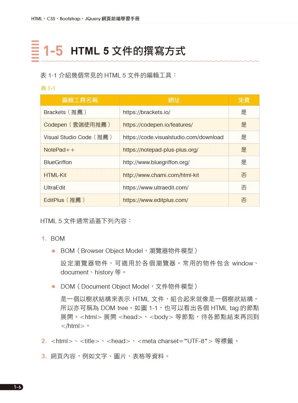 预售 HTML5、CSS3、Bootstrap5、JQuery网页前端学习手册 碁峰 廖建翔 - 图1