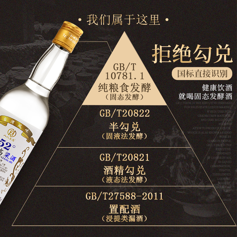 【破损包赔】台湾高粱酒八八至尚 52度浓香型600ml纯粮白酒整箱