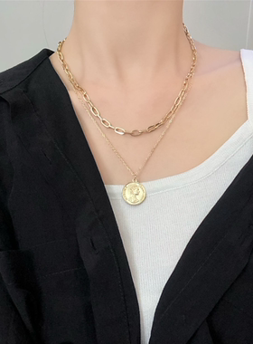 小众设计嘻哈风配饰锁骨链