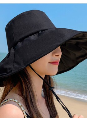 渔夫帽遮阳帽夏季大帽檐防紫外线