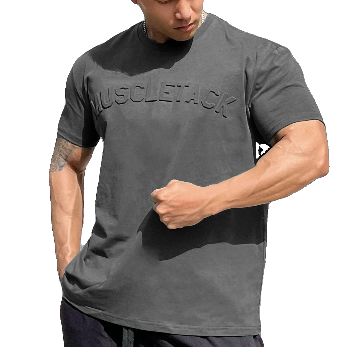 凹凸钢印运动短袖男T恤重磅收袖口跑步肌肉健身撸铁狗美兄弟潮牌,淘宝优惠券,粉丝福利购,淘宝优惠卷
