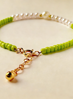 18k米珠手链配饰 小众设计感 高级轻奢 显白百搭 闺蜜手串