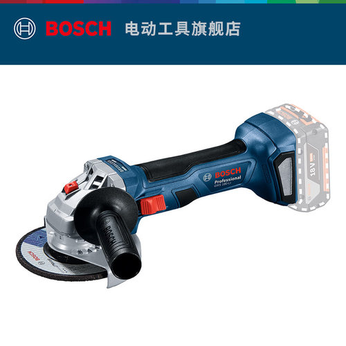 博世锂电充电式手提角磨机无刷切割磨光抛光机电动工具GWS180-Li - 图0