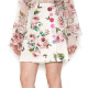Celebrity style retro style rose jacquard A-line skirt