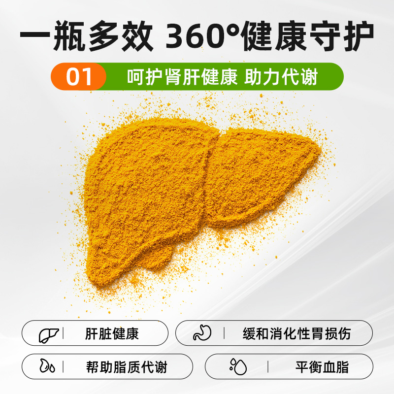 Swanson斯旺森美国进口全谱姜黄素胶囊720mg 呵护胃御氧护肤100粒 - 图2