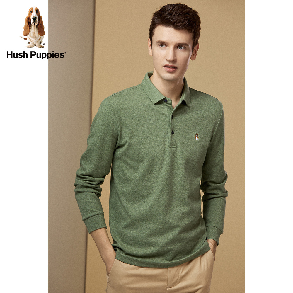 hush puppies男装2021春长袖 polo衫 Hush Puppies服饰卫衣