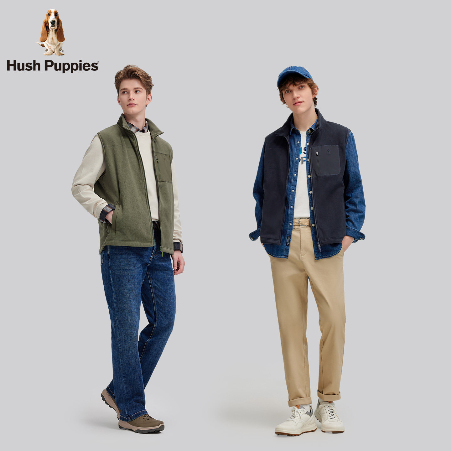 【保暖双面绒】暇步士男装2025秋季新款基础立领百搭摇粒绒马甲男,淘宝优惠券,粉丝福利购,淘宝优惠卷