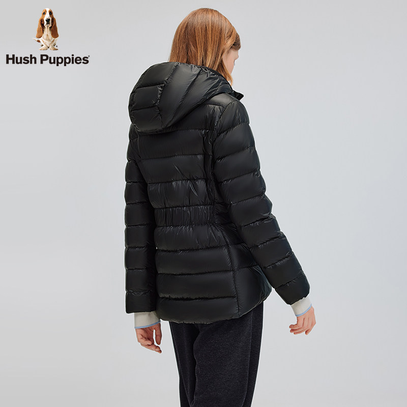 【超轻10D安心绒】暇步士秋冬轻薄排骨连帽羽绒服女保暖休闲外套