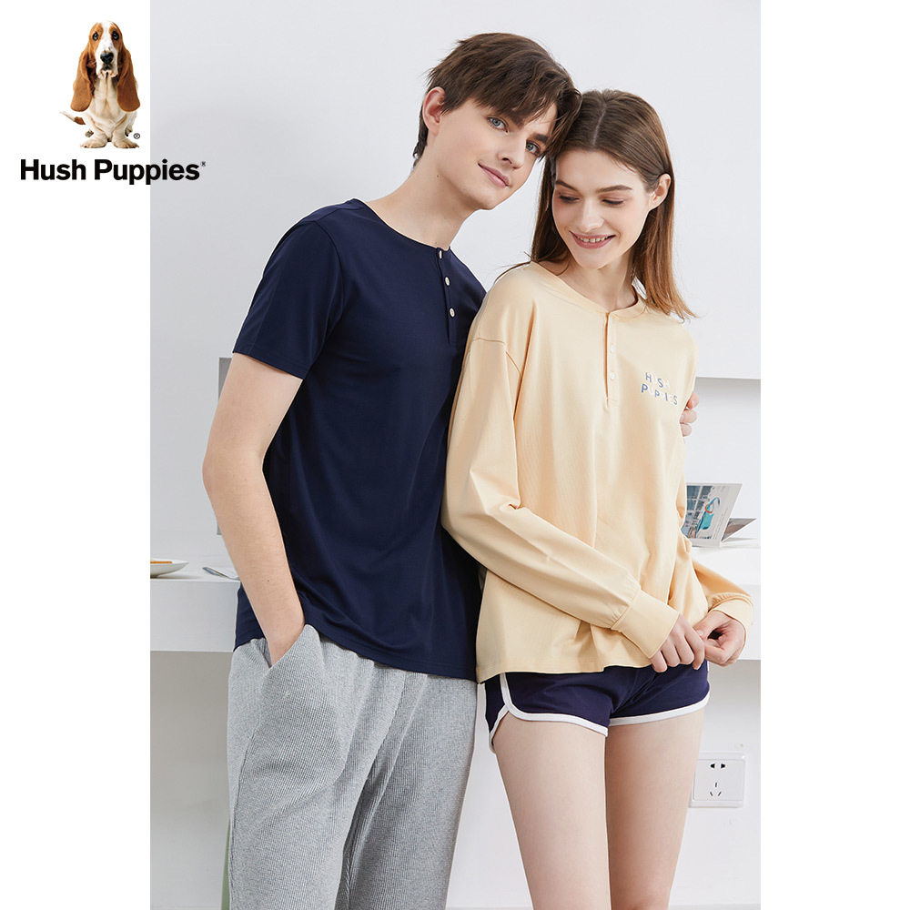 hush puppies男装夏季舒适纯棉睡衣 Hush Puppies服饰睡衣上装