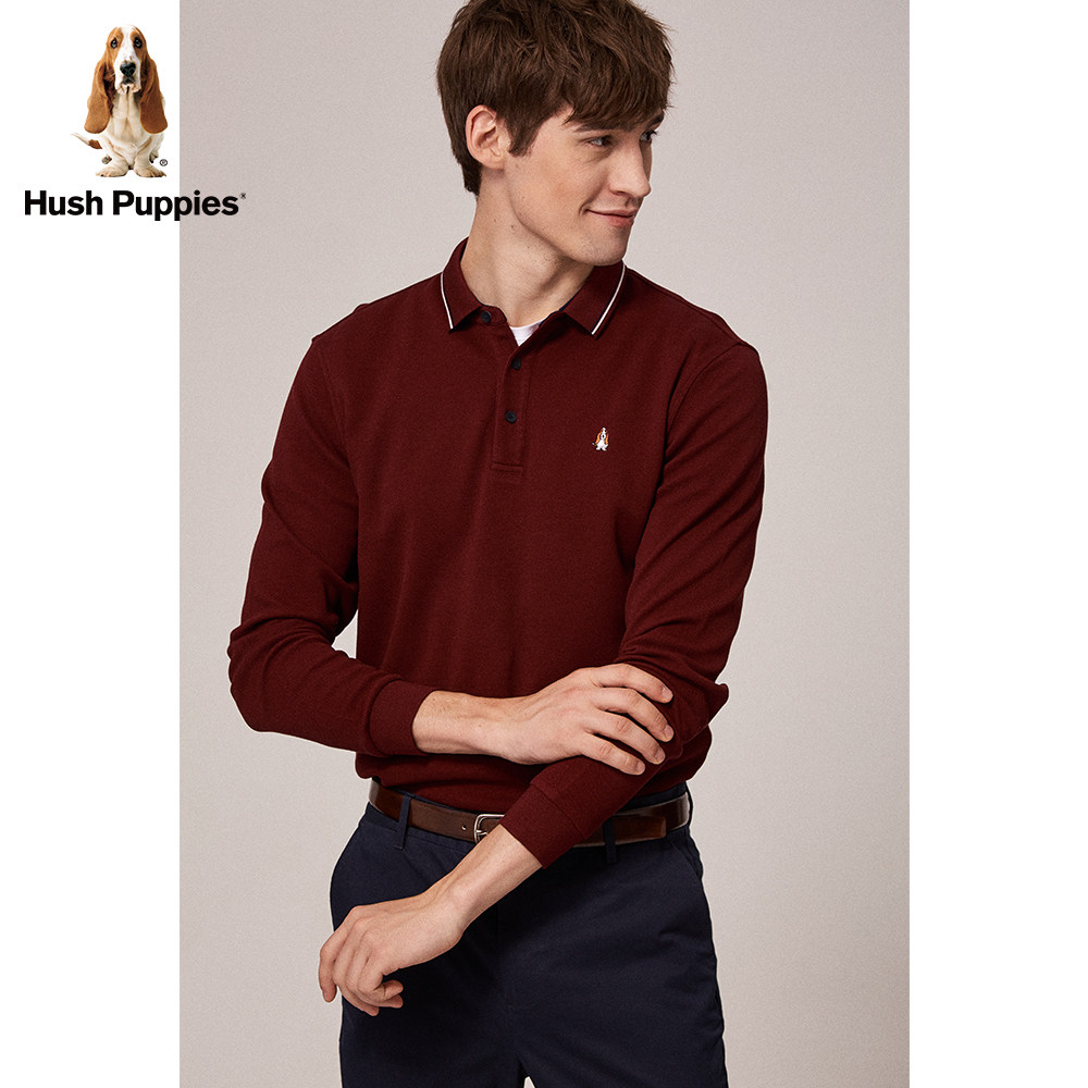 hush puppies秋季男装新纯棉 polo衫 Hush Puppies服饰T恤