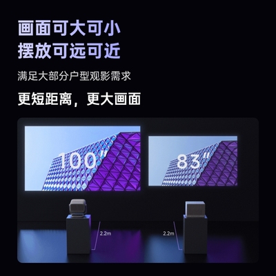 【重磅新品 政府补贴至高减20%】坚果投影N3光学变焦三色激光4K投影仪家用超高清客厅卧室大屏投墙手机投影机