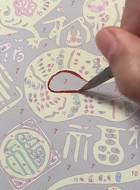 数字油画diy填色高级感现代简约风景花卉手绘丙烯涂色装饰40*50