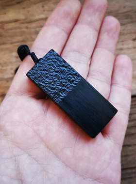 绿檀紫光檀血檀挂坠手工制作