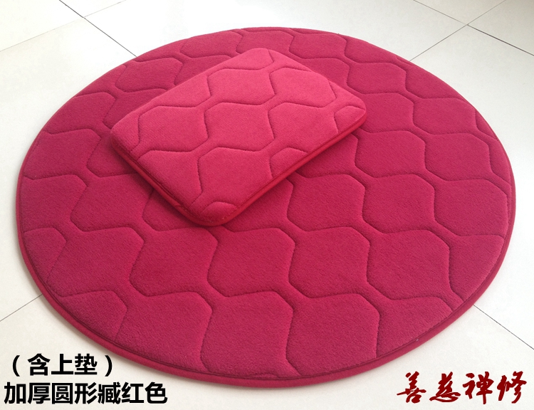 法会家庭佛堂打坐垫禅修垫拜佛垫蒲团垫子小拜忏垫加厚圆形便捷款