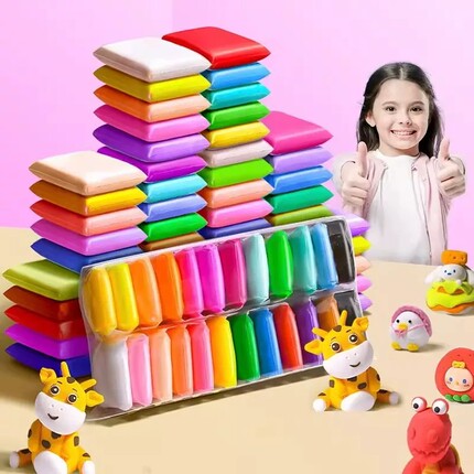【36色】儿童超轻粘土多色袋装无毒安全不粘手DIY手工制作玩具