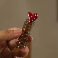 1 [красное сердечко в горошек]