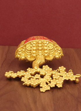 新款有钱花发财树酒柜装饰品摆件家居客厅聚财风水摇钱树创意礼品