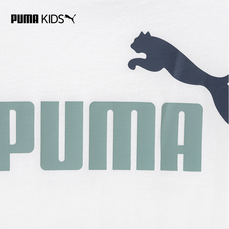 puma官方正品新款儿童中大童棉t恤 puma童装T恤