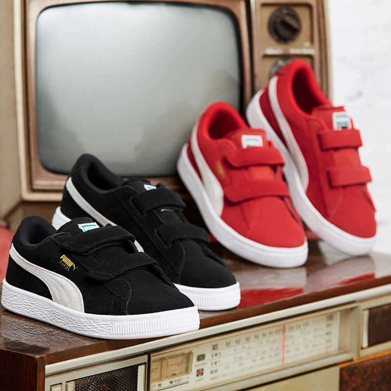 puma官方旗舰反毛皮魔术贴休闲鞋 puma童装运动鞋