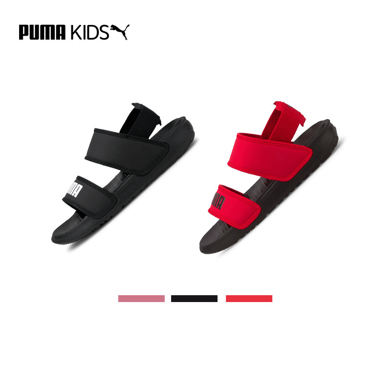 puma新款男童运动夏天轻便厚底凉鞋 puma童装凉鞋