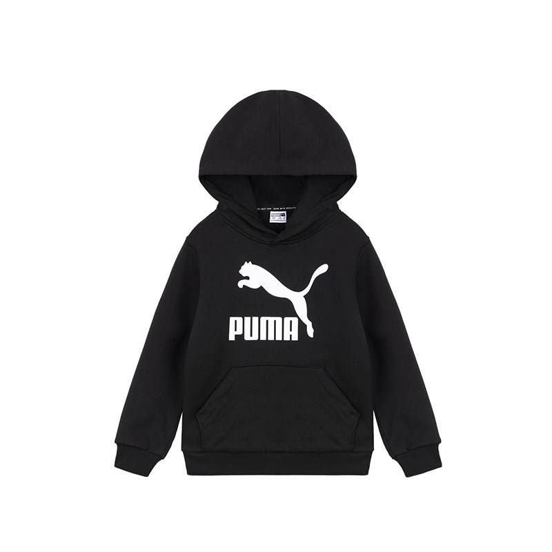 puma官方2021春款潮连帽纯棉卫衣 puma童装卫衣/绒衫