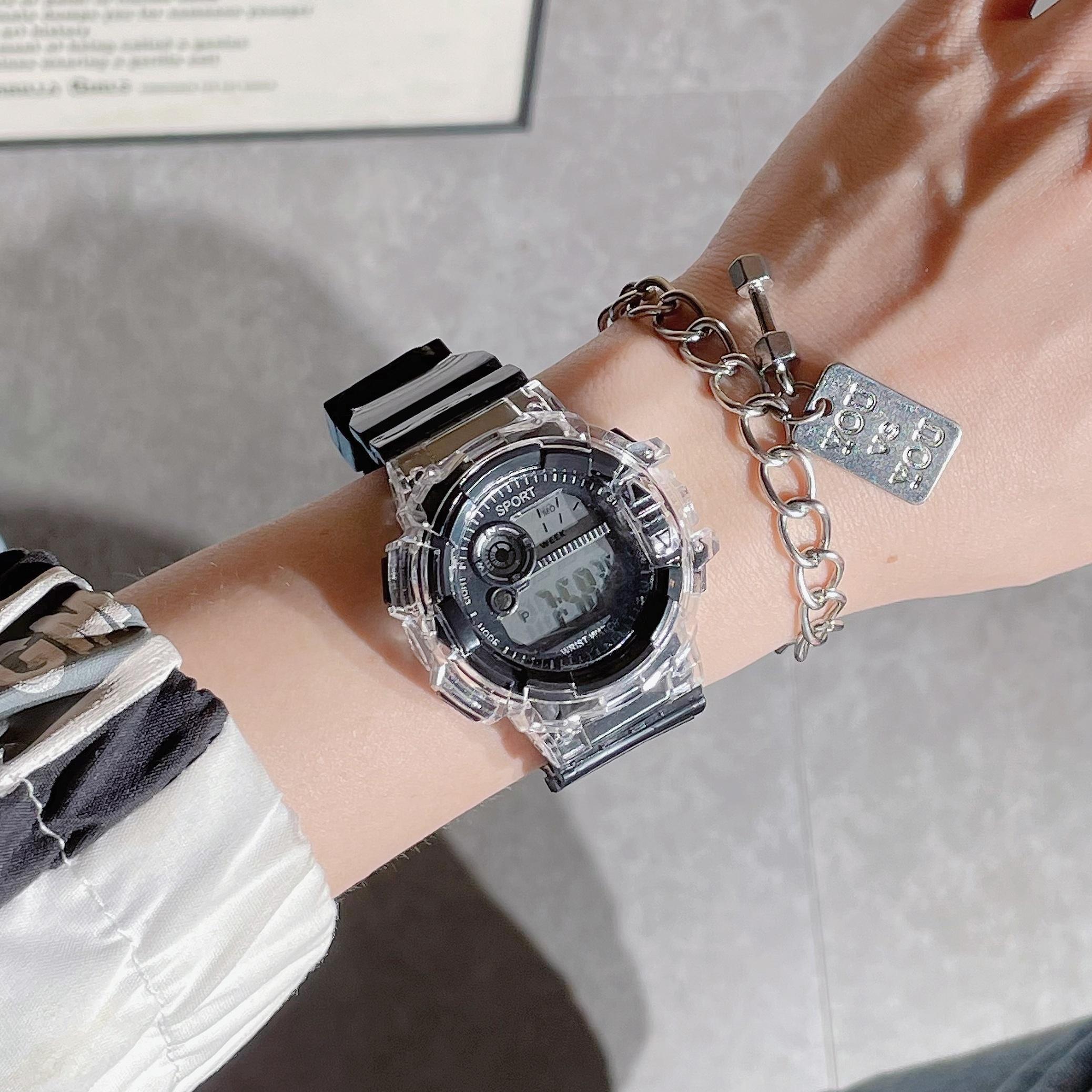 2025新款ins风独角兽手表儿童电子运动韩版男女初高中学生高颜值 - 图1