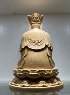 桧木雕密宗遮那佛大日如来观音