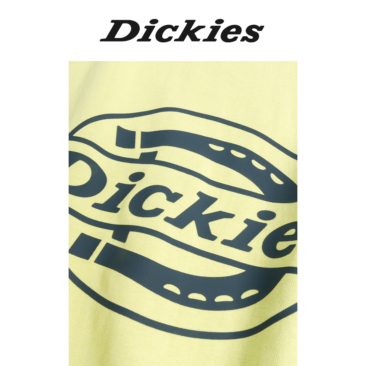 Dickies童装男童女童T恤24新单色logo印花撞色插肩袖拼接短袖T恤-图3