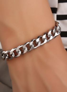 霸气风钛钢男士韩版配饰龙骨手环