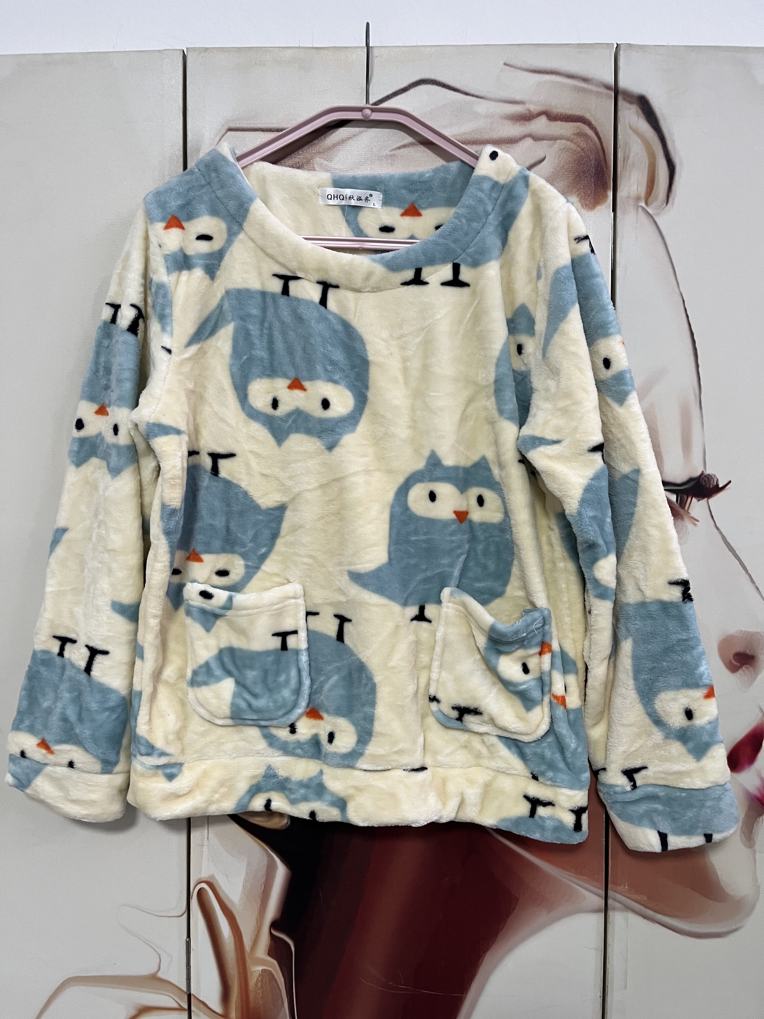 冬季珊瑚绒睡衣女士加卡通绒加厚保暖秋冬款长袖法兰绒家居服套,淘宝优惠券,粉丝福利购,淘宝优惠卷