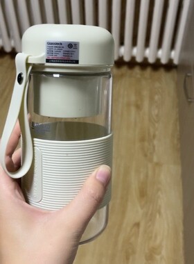 GLASSLOCK双盖玻璃榨汁杯小型电动无线果汁机便携式多功能榨汁杯