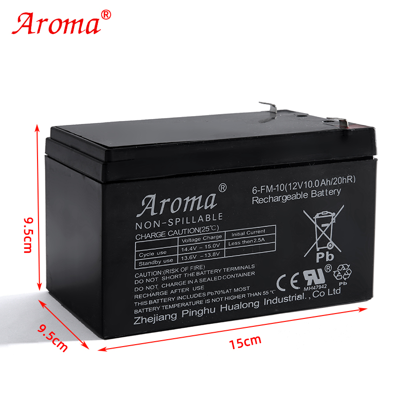 Aroma奥皇12V14A铅酸蓄电池喷雾器照明音响UPS消防童车太阳能电瓶 - 图2